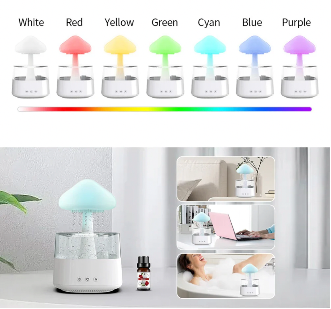 Humidificateur de nuage de pluie Humidificateur de goutte d'eau